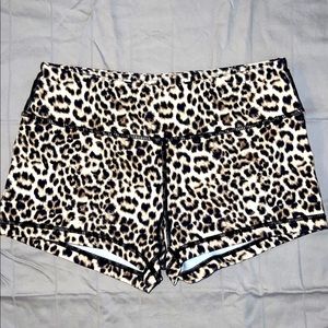 Savage barbell cheetah shorts
